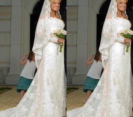 2017 Nieuwe Long Veil One Layer Lace Appliques Wedding Veils Wit en Ivory Bridal Veils voor Wed Wedding Accessories1346379