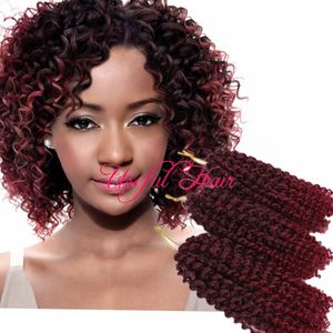 mali bob crochet tresses extensions de cheveux ombre brun blond MALIBOB 8INCH MARLYBOB KINKY CURLY HAIR SYNTHETIC BARIDING loop