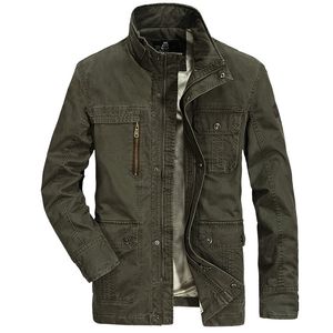 Hommes automne hiver vestes et manteaux grande taille M-4XL hommes Plus velours veste chaude Style militaire vêtements d'extérieur 148zr