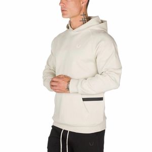 Heren Hoodies Sweatshirts Heren Hooded Sweatshirt Gyms Fitness Training Mode Leisure Jas Zwart Trainingspunten Merk Sportkleding Kleding