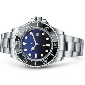 Nieuwe herenwacht polshorloge keramische bezel saffierglas roestvrij staal d-blue horloge