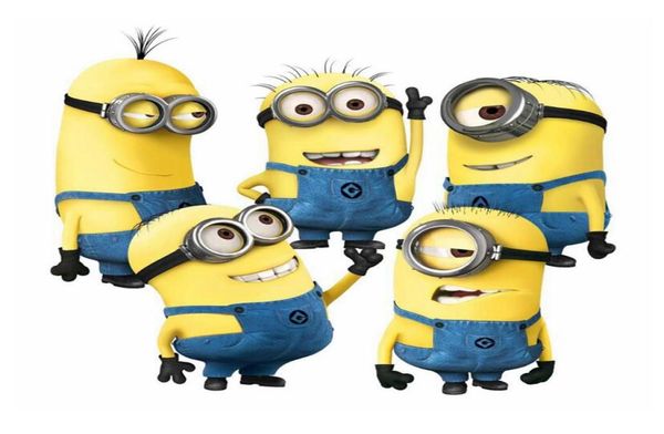 2017 New Minions Movie Wall Stickers for Kids Room Home Decorations DIY PVC CARTOON DÉCALES ENFANTS CADEAU 3D MURAL ASTS ASTS9011616