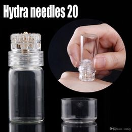 Hydra Needle 20pins Aplicador de suero Aqua Gold Microchannel MESOTERAPIA Tappy Nyaam Fine Touch derma roller CE