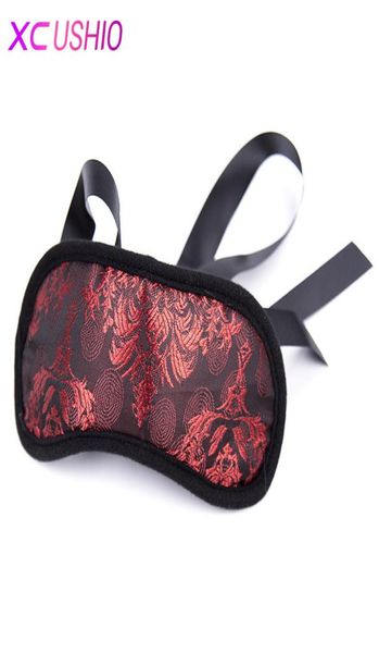 2017 Nouveau Modèle Rouge Sexy Yeux Bandés Masque Pour Les Yeux De Sommeil Doux Couverture Jeux Pour Adultes BDSM Bondage Fétiche Sex Toy pour Couple S9249445333