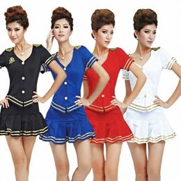 2017 nouveaux techniciens de Sauna vêtements de travail vêtements Sexy dames été compagnie aérienne Sted beauté esthéticienne uniforme costume d78c #
