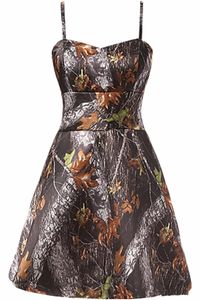 2017 nieuwe sexy een lijn korte camo prom jurken camouflage homecoming jurken feest cocktail jurken qa018
