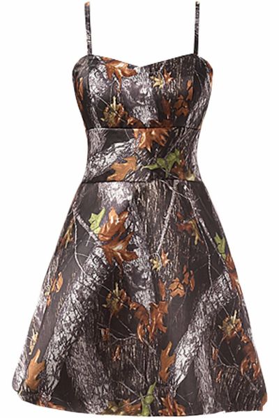 2017 Nouvelle Sexy Une Ligne Courte Camo Robes De Bal Camouflage Homecoming Dresses Party Cocktail Robes QA018