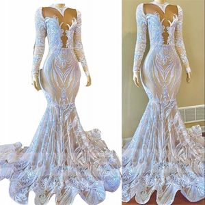 Nieuwste 2020 Sky Blue Mermaid Prom Dresses Off Schouder Kant Applicaties Beaded Puffy Tulle Sweet 16 Long Party Jurken Plus Size Avondjurken