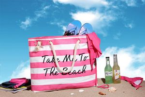 2017 nouveau style rose et blanc sac de plage femmes aiment multifonction femme sacs à main rose bonne qualité imperméable polyester Top qualité sac de voyage