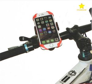 2017 Nieuwe Universal Universal mobiele fietsbevestiging Holder Fietsstandhouder Telefoonhouder met Silicone Support Band voor iPhone 7 Plus SAM7461471