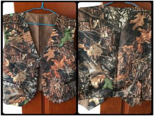 2017 Nieuwe V-hals Camo Heren Bruiloft Vesten Bovenkleding Bruidegom Vest Realtree Lente Camouflage Slim Fit Heren VestsVestTie3181859