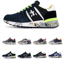Premiata Steven Running Shoes Low top versatile Casual Sneakers Mick Sneakers Mix of Materials and Quality Leathers Heritage Shoe Workout Cross Training