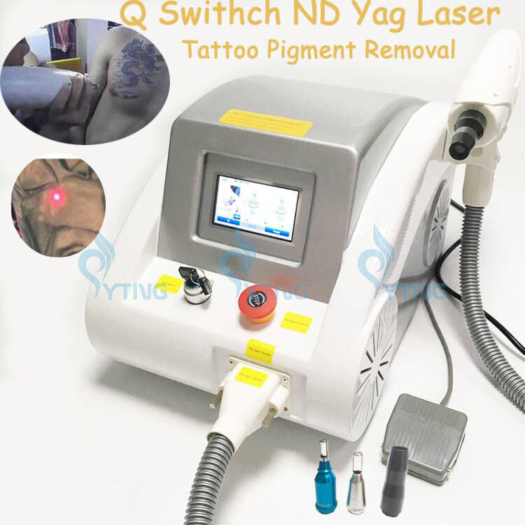 Nyaste 2000mj q switch nd yag laser tatuering avlägsnande maskin pigment ålder spot borttagning hud rejuevantion anordning 530/1064/1320nm