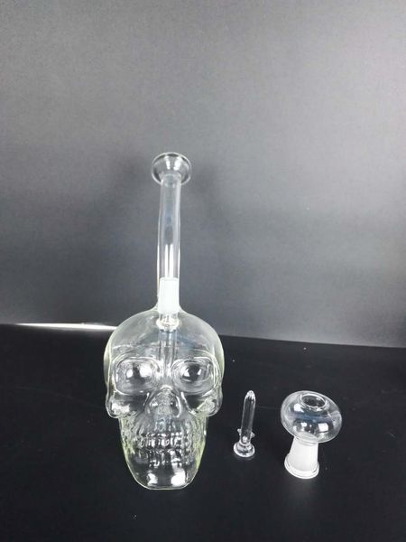 2017 plates-formes pétrolières à vendre dab rig crâne pipe à eau en verre pas cher bongs livraison gratuite gaz narguilés