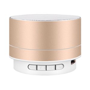 Mode Bluetooth Speaker Metal Draadloze Draagbare Mini met Microfoon Handvrije oproep LED TF-kaart Kleine stalen pistool A10