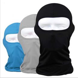 2017 Protección Full Full Full Lycra Masks Balaclava Headwear Cycling Motorcycle Riding Windprofer Mask228z