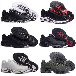 Descuento Zapatos deportivos de alta calidad para correr Nuevos TN Hombres Negro Blanco Rojo Zapatillas de deporte transpirables para hombre Zapatillas de deporte para hombre Zapatillas de tenis