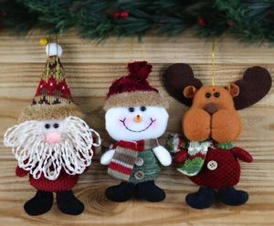 2017 Santa Claus Snow Man Rendeer Doll Decoration Christmas Decoration Tree de Noël Arbre suspendu Kids Gift2525516