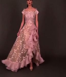 2017 split Party -jurken een lijndopmouwen kanten schede cocktailjurk met pure organza gegolfde 3D florals kant overskirt4901226