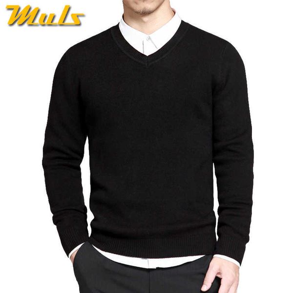 2017 Printemps Sweater Pulls Pulls Simple Style Coton Coton Tricot de Caute Caucheuse mince Homme Tricot Bleu Rouge Noir M-4XL Y0907