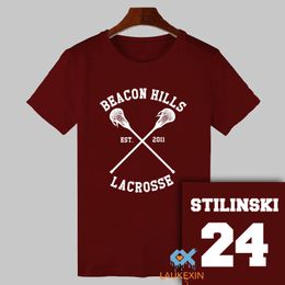 2017 Summer Teen Wolf T-shirt Stiles Stilinski 24 Tshirt BEACON HILLS LACROSSE Tops Tee-shirts TeenWolf Funny T-shirt Femmes Hommes Y200930
