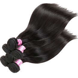 2017 Top Mode Bemiss Braziliaanse Maleisische Indiase Cambodjaanse Mongoolse Peruaanse Maagdelijke Menselijke Hair Extensions Rechte enorme aandelen Menselijk Haar