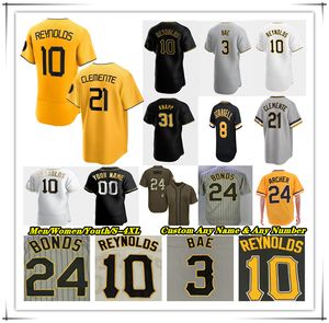 Camisa de beisebol PGH City Connect Bryan Reynolds Ke'Bryan Hayes Andrew 22 McCutchen Carlos Santana Connor Joe Ji Hwan Bae Jack Suwinski Rodolfo Castro PIRATAS Marcano