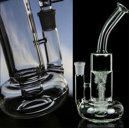 10.6inchs Base de vaso Dab Rigs Bongs de agua de vidrio grueso Hookhas Tubo de vidrio de humo Toronda Bong de vidrio con junta de 18 mm