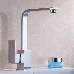 Venta al por mayor nueva ósmosis 100% cobre giratorio estilo cuadrado fregadero mezclador agua potable grifos de cocina/banyo lavabo