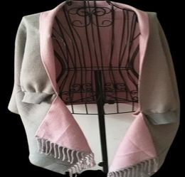 2017 Winter Women039s Poncho à cachemire artificiel chaleureux avec manche de batwing Solide en tricot surdimensiant Cardigans7652731