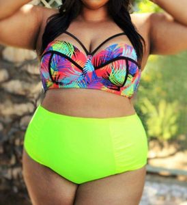 2017 femmes maillots de bain Sexy grande taille maillot de bain gros vêtements grande taille Bikini ensemble maillot de bain Push Up Biquini femmes grande coupe Bikini