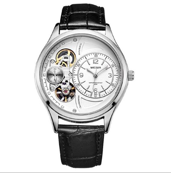 2017G Popular reloj de cuarzo informal para hombre 30M resistente al agua relojes de pulsera deportivos de alta calidad para hombre de negocios con banda de cuero
