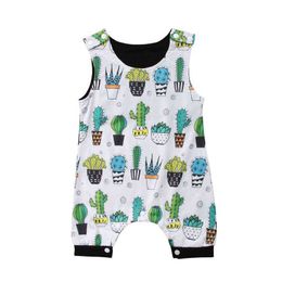 2018-04-27 Lioraitiin nueva moda recién nacido bebé niña chaleco Floral mameluco mono ropa trajes Sunsuit verano G1221