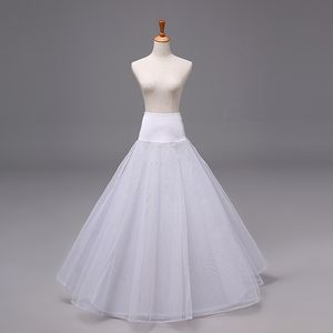 1 cerceau une ligne une tulle en satin blanc bord jupon jupe accessoires de mariage jupe crinoline