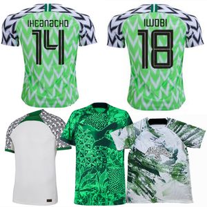 Maillots de football rétro classiques Nigeria Osimhen 2023 Iwobi BASSEY MUSA MIKEL Moïse NDIDI IGHALO Iheanacho MOFFI SIMON à domicile 18 19 22 23 chemise d'entraînement de football