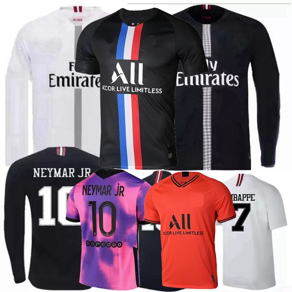 Rétro classique 17 18 19 20 2021 maillots de football VERRATTI DI MARIA LAVEZZI DRAXLER CAVANI KIMPEMBE MBAPPE T.SILVA DANI ALVES MATUIDI LUCAS maillot de football Hommes PSgS