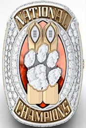 2018 2019 Clemson Tigers Final National Championship Ring Fan Men Gift Groothandel Drop Shipping995259