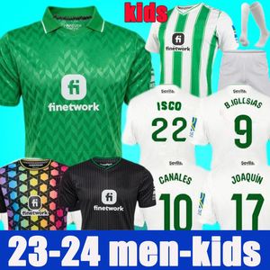 2023 2024 Real Betis ISCO Soccer Jerseys Home Away 3ème GK 23 24 Joaquin B.Iglesias Camiseta de Futbol HOMMES ENFANTS KIT ensembles Juanmi CANALES Fekir maillots de football DEL FINAL