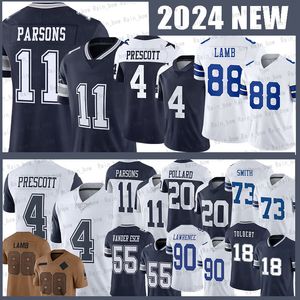 CeeDee Lamb Voetbalshirts Dak Prescott Micah Parsons DaRon Bland Trevon Diggs Emmitt Smith Cooper Rush DeMarcus Lawrence Tony Pollard Troy Aikman Michael Irvin