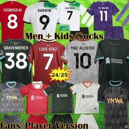 3XL 4XL 23 24 25 ALLISTER GRAVENBERCH voetbalshirts SZOBOSZLAI GAKPO DARWIN kits 2023 2024 2025 Mohamed Luis DIaz Arnold voetbalshirts heren kinderuniform A.BECKER