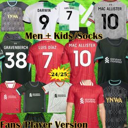 3XL 4XL 23 24 25 ALLISTER GRAVENBERCH soccer jerseys SZOBOSZLAI GAKPO DARWIN kits 2023 2024 2025 Mohamed Luis DIaz Arnold football shirts men kids uniform A.BECKER