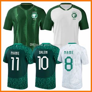 23 24 Maillots de football d'Arabie Saoudite 2023 2024 Firas Al-Buraikan Salem Al-Dawsari Chemises de football saoudiennes Sultan Al-Ghanam Yasir Al-Shahrani Jersey Hommes Kits Uniforme