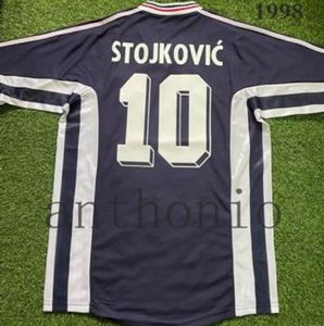 1990 1992 maillots de football rétro YOUGOSLAVIES Stojkovic Mijatovic Mihajlovic Petrovic vintage classique 1998 kits de chemises futbol hommes Maillots de football jersey
