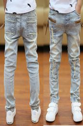 2018 automne enfants 039s vêtements garçons jeans causal solide mince denim enfants garçon jeans pour garçons grands enfants jeans slim pantalons longs Y1182047