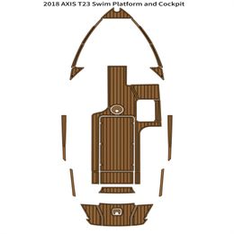2018 AXIS T23 Plataforma de natación Almohadilla de cabina Bote Espuma EVA Alfombrilla de piso de cubierta de teca sintética