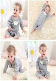 2018 Baby Boy Clothing Spring Automne Rompers Body Cost Cotton Bowknot à manches longues Baby Jumps combinaison Gentleman Infantil Babies1423429