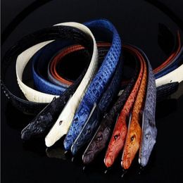 2018 ceinture nouveau style ceintures de crocodile ceintures de créateurs de haute qualité ceintures de luxe pour hommes boucle en cuivre hommes et femmes taille peau de vache bel6421401