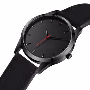 2018 montres à grand cadran pour hommes montres pour hommes Top marque de luxe montre à Quartz homme en cuir Sport montre-bracelet horloge relogio saat