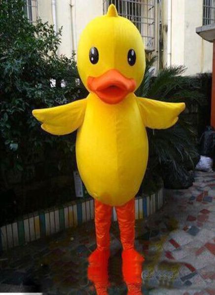 2018 Costume de grand canard jaune Déguisement Taille adulte Costumes mascotte personnalisable 8483474