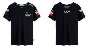 2018 BLANK faker bang SKT T1 T-shirt LCK Team Jersey SKTT1 T-shirt Hommes Faker Peanut Bang Wolf SKT1 Shirt Game Tees Shirt